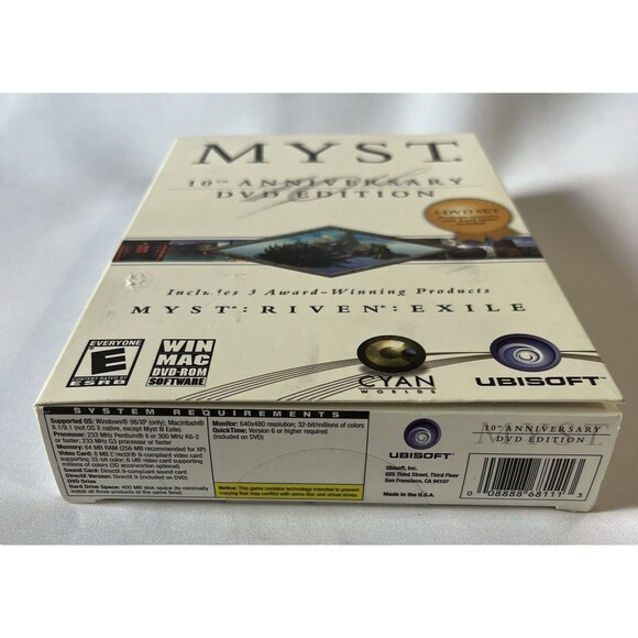 MYST 10th Anniversary DVD Edition 3-Disc Set RIVEN EXILE Ubisoft Cyan Worlds - Picture 4 of 16